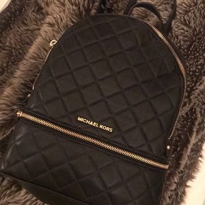 Michael Kors quilted leather backpack
